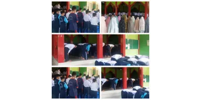 Tingkatkan Ketakwaan dan Kedisiplinan, Siswa dan Guru MTsN 1 Simalungun Laksanakan Salat Dzuhur Berjamaah